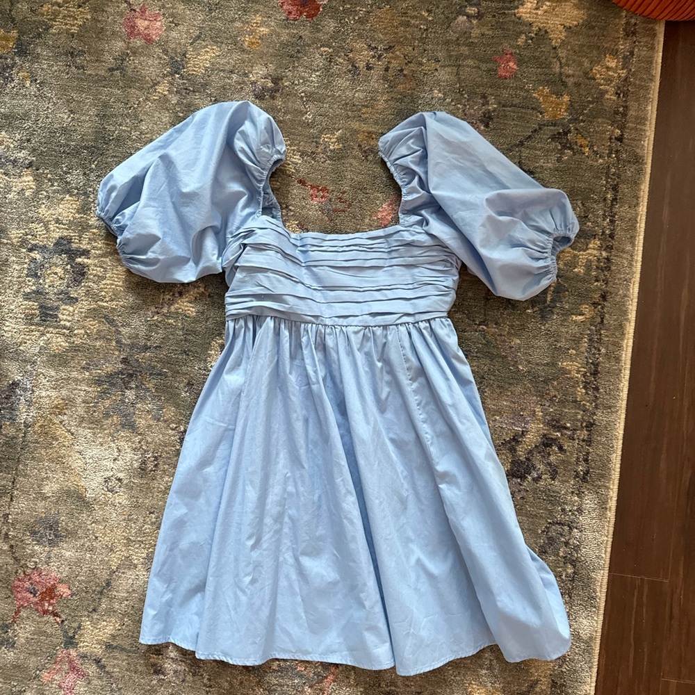 Abercrombie Emerson Poplin Puff Sleeve Mini